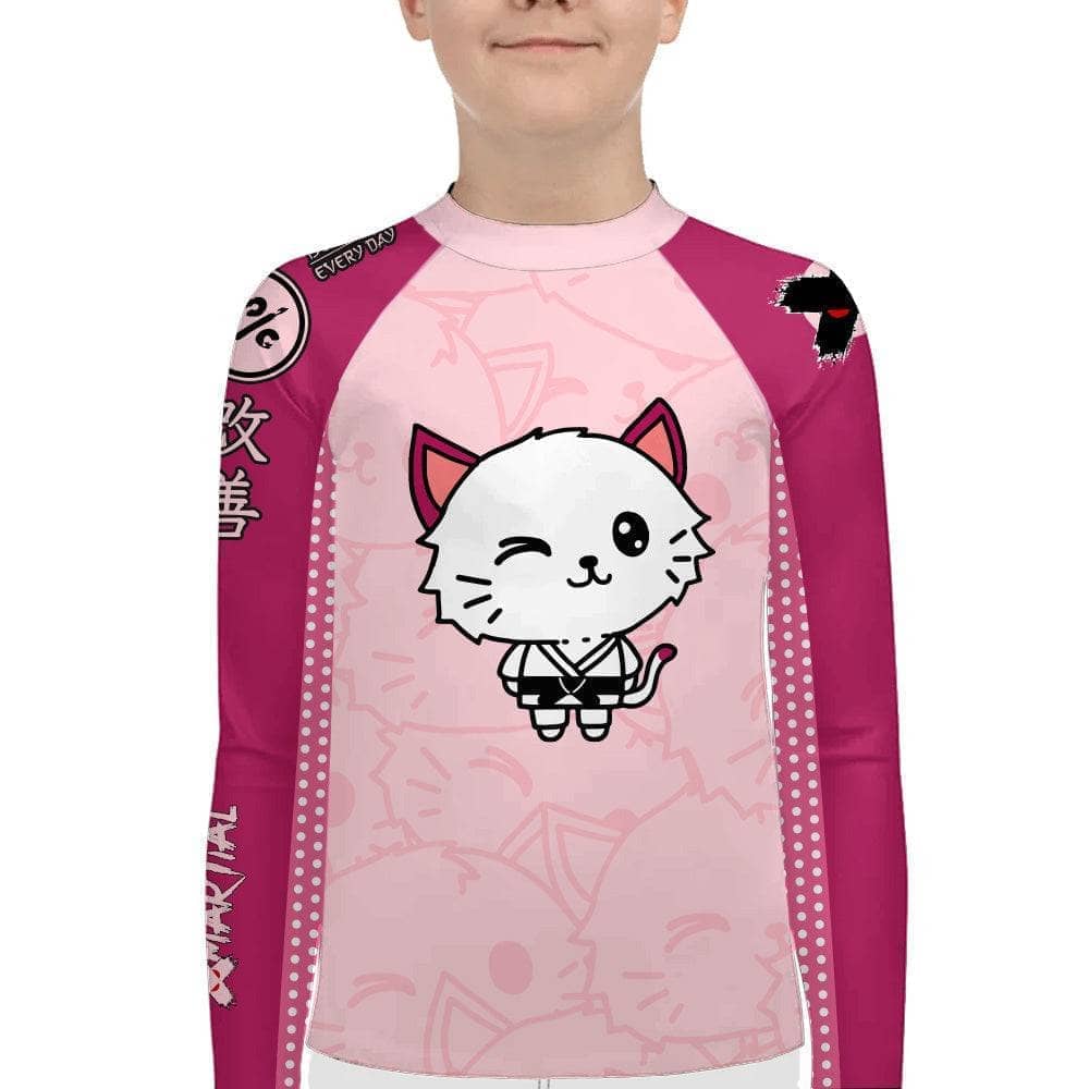 Cat Jitsu Kids BJJ Rash Guard XMARTIAL