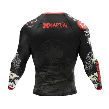 Cat Laser Eyes BJJ Rash Guard XMARTIAL