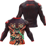 Cat Laser Eyes BJJ Rash Guard XMARTIAL