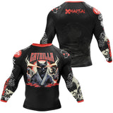 Cat Laser Eyes BJJ Rash Guard XMARTIAL