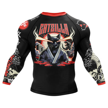 Cat Laser Eyes BJJ Rash Guard XMARTIAL