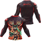 Cat Laser Eyes BJJ Rash Guard XMARTIAL