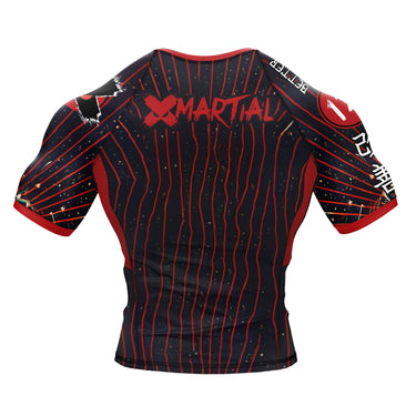 Cat Laser Eyes BJJ Rash Guard XMARTIAL