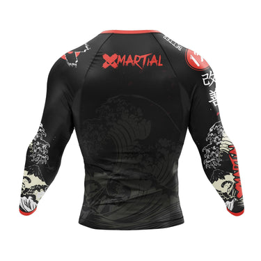 Cat Laser Eyes BJJ Rash Guard XMARTIAL