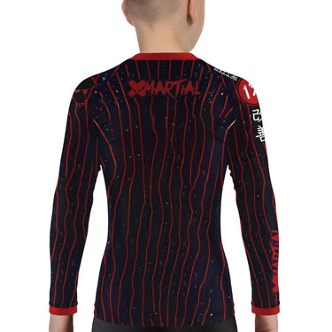 Cat Laser Eyes Kids BJJ Rash Guard XMARTIAL