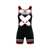 Red Clean Grip Wrestling Singlet XMARTIAL