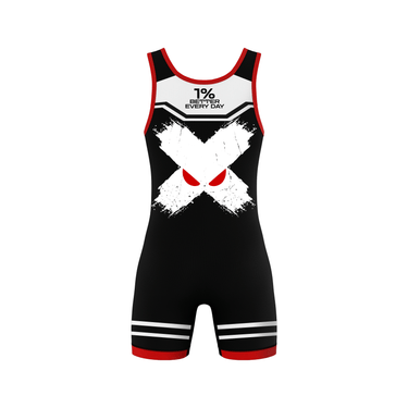 Red Clean Grip Wrestling Singlet XMARTIAL