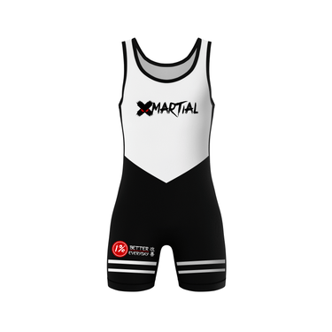 Black Clean Grip Wrestling Singlet XMARTIAL