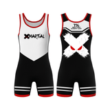 Red Clean Grip Wrestling Singlet XMARTIAL