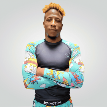 Comic Hero BJJ Rash Guard XMARTIAL