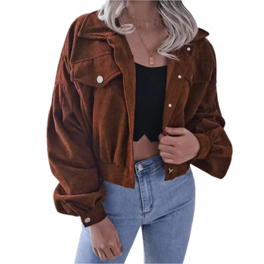 Corduroy Vintage Women's Bomber Jacket XMARTIAL