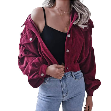 Corduroy Vintage Women's Bomber Jacket XMARTIAL