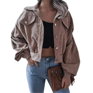 Corduroy Vintage Women's Bomber Jacket XMARTIAL