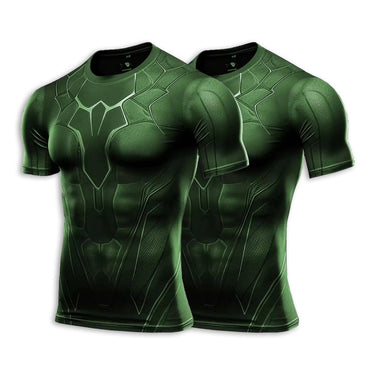 Dark Vector Green Compression Shirt XMARTIAL