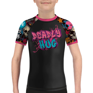 Deadly Hug Kids BJJ Rash Guard XMARTIAL