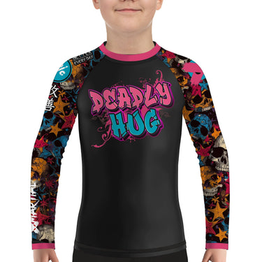 Deadly Hug Kids BJJ Rash Guard XMARTIAL