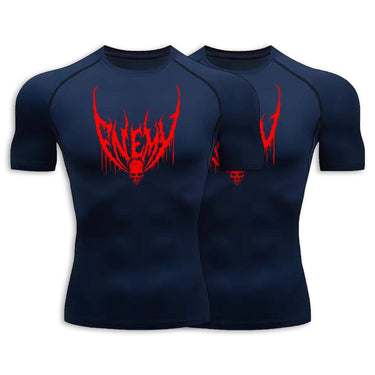 Enemy Navy Compression Shirt XMARTIAL