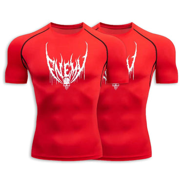 Enemy Red Compression Shirt XMARTIAL