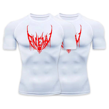 Enemy White Compression Shirt XMARTIAL