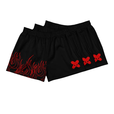 Flaming Inferno Hoochie Daddy Shorts XMARTIAL