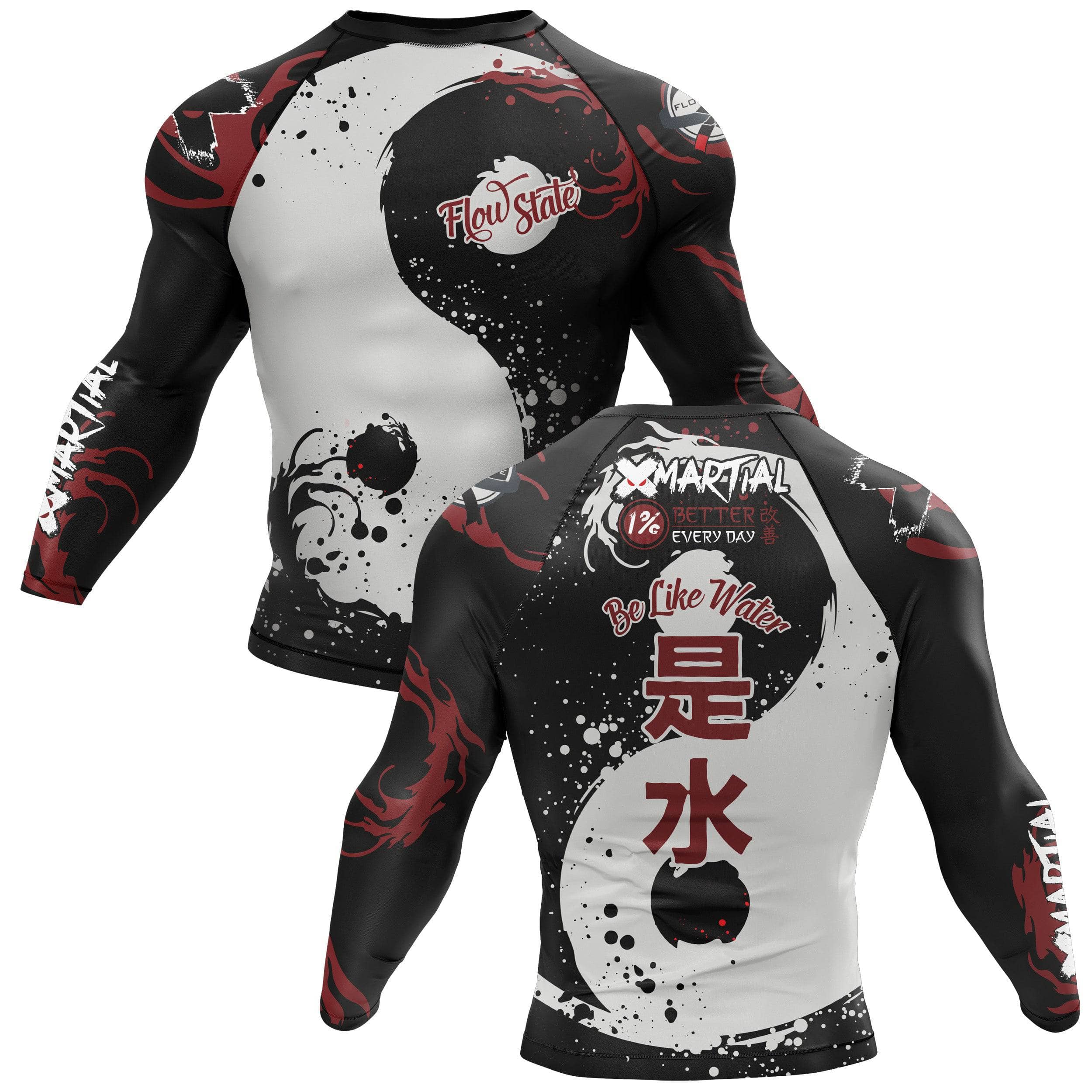 Flow Rider Rash Guard Flow State BJJ Rash Guard - XMARTIAL