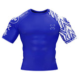 Full Minimalist Blue Compression Shirt XMARTIAL