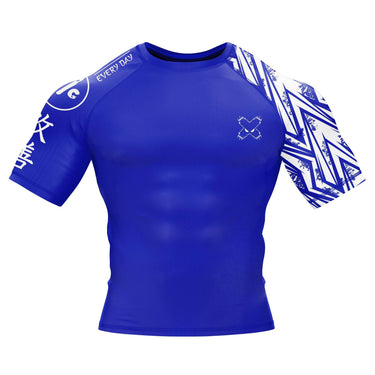 Full Minimalist Blue Compression Shirt XMARTIAL