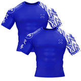 Full Minimalist Blue Compression Shirt XMARTIAL