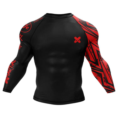 Full Minimalist Long Sleeve Black Compression Shirt XMARTIAL