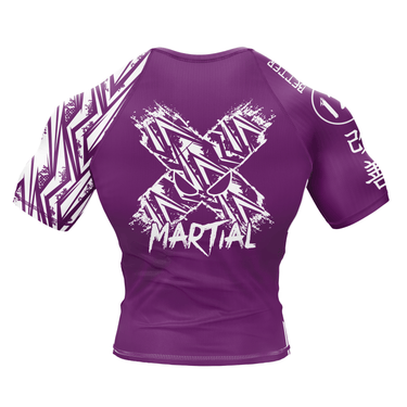 Full Minimalist Purple Compression Shirt XMARTIAL