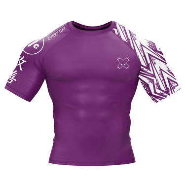 Full Minimalist Purple Compression Shirt XMARTIAL