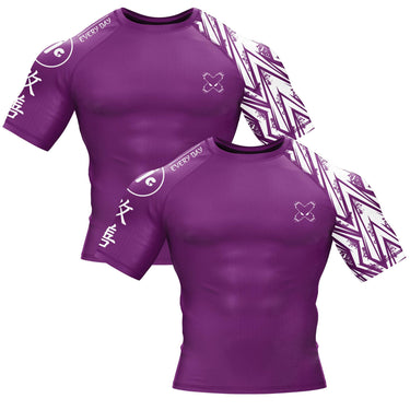 Full Minimalist Purple Compression Shirt XMARTIAL