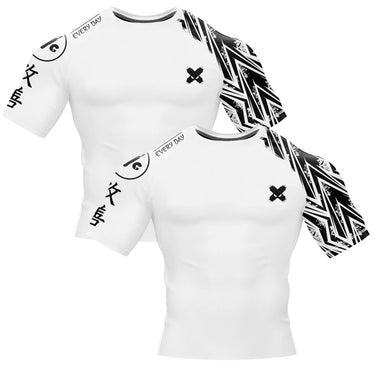 Full Minimalist White Compression Shirt XMARTIAL