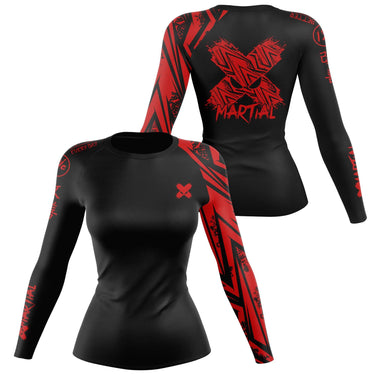 Full Minimalist Women's Rank BJJ Rash Guard XMARTIAL