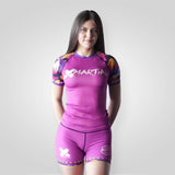 Funky Camo Fight Team Women's BJJ Rash Guard XMARTIAL