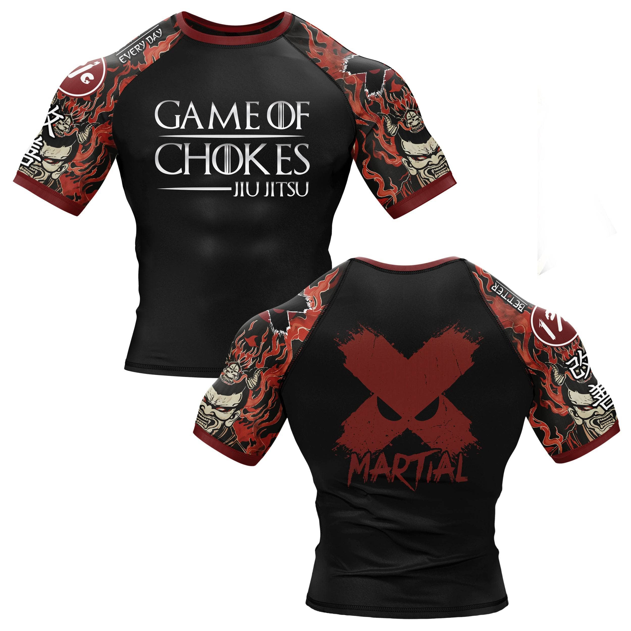 Game of Chokes BJJ Rash Guard - XMARTIAL
