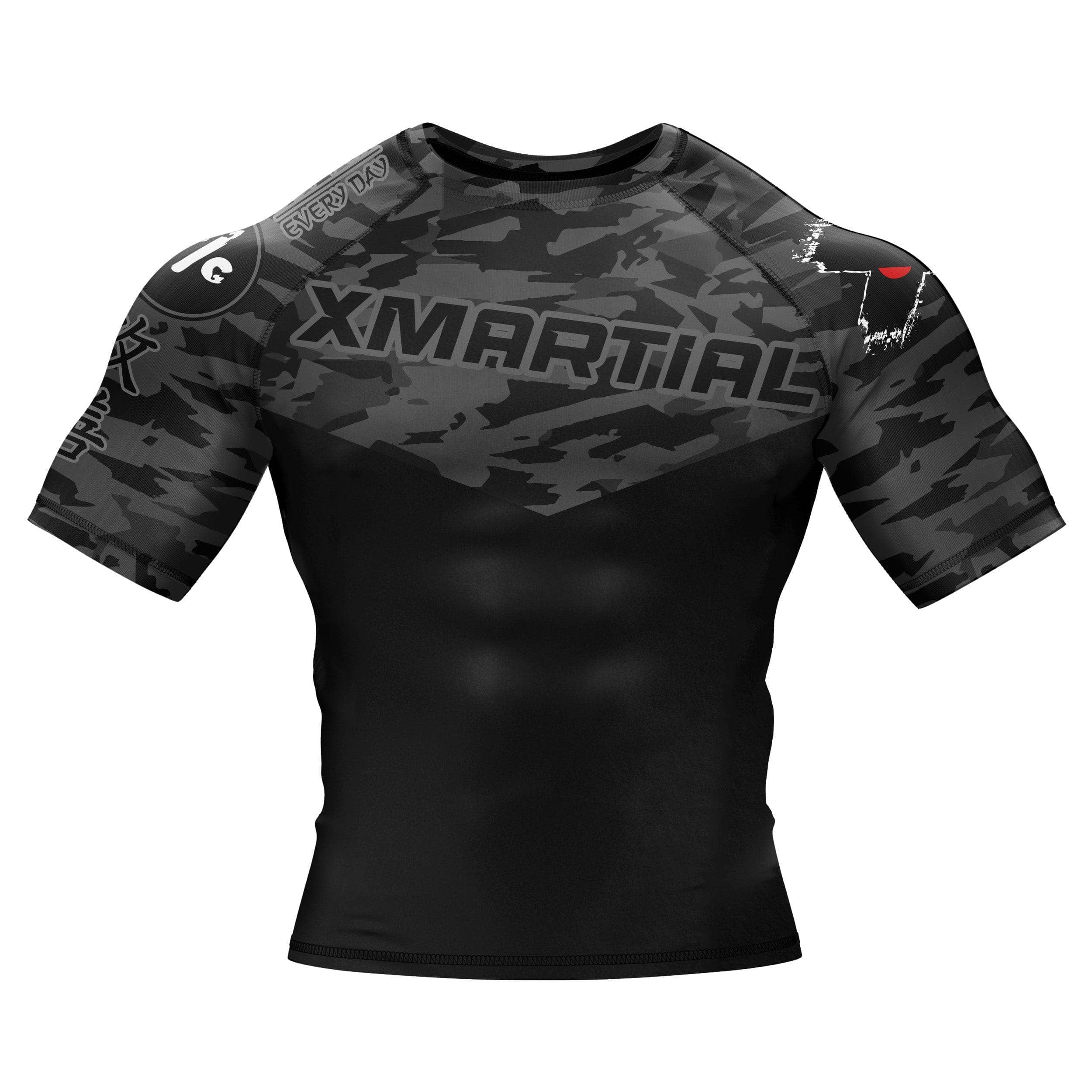 Geometric Camo Rash Guard XMARTIAL