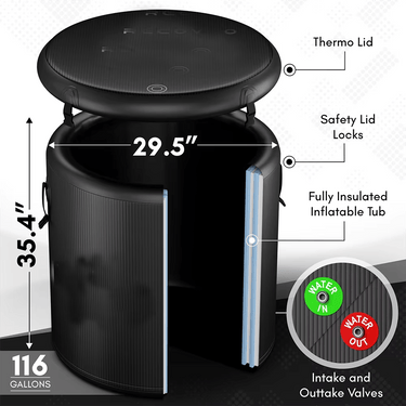 Glacier Inflatable Cold Plunge Tub XMARTIAL