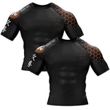 Grappler Brown/Black Compression Shirt XMARTIAL