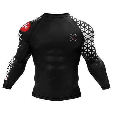 Grappler Long Sleeve Black Compression Shirt XMARTIAL