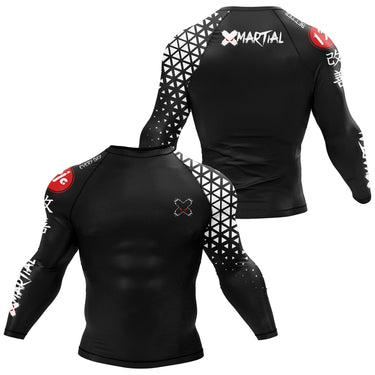 Grappler Long Sleeve Black Compression Shirt XMARTIAL