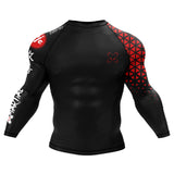 Grappler Long Sleeve Red Compression Shirt XMARTIAL