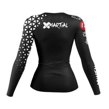 Grappler Women's Rank BJJ Rash Guard XMARTIAL