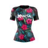 Hibiscus Queen Women's BJJ Rash Guard XMARTIAL