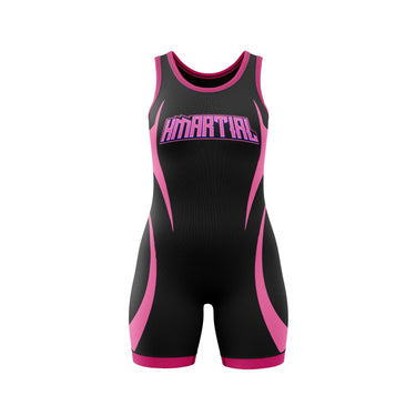 Hot Pink Women's Wrestling Singlet XMARTIAL