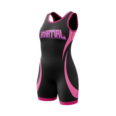 Hot Pink Women's Wrestling Singlet XMARTIAL