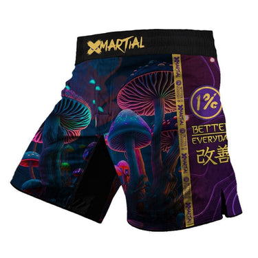 Indigo Mushroom 2.0 Hybrid Grappling Shorts XMARTIAL
