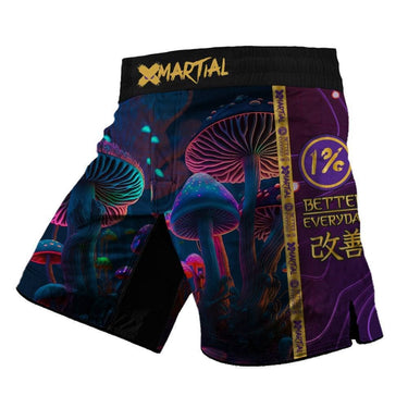 Indigo Mushroom Kid's Grappling Shorts XMARTIAL