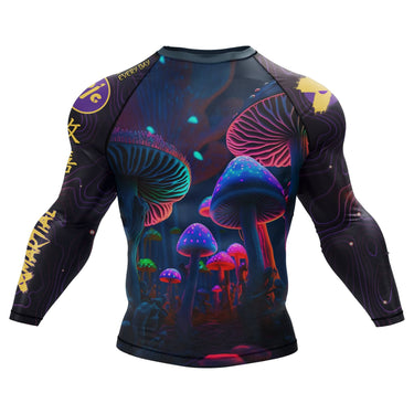 Indigo Mushroom Rash Guard XMARTIAL