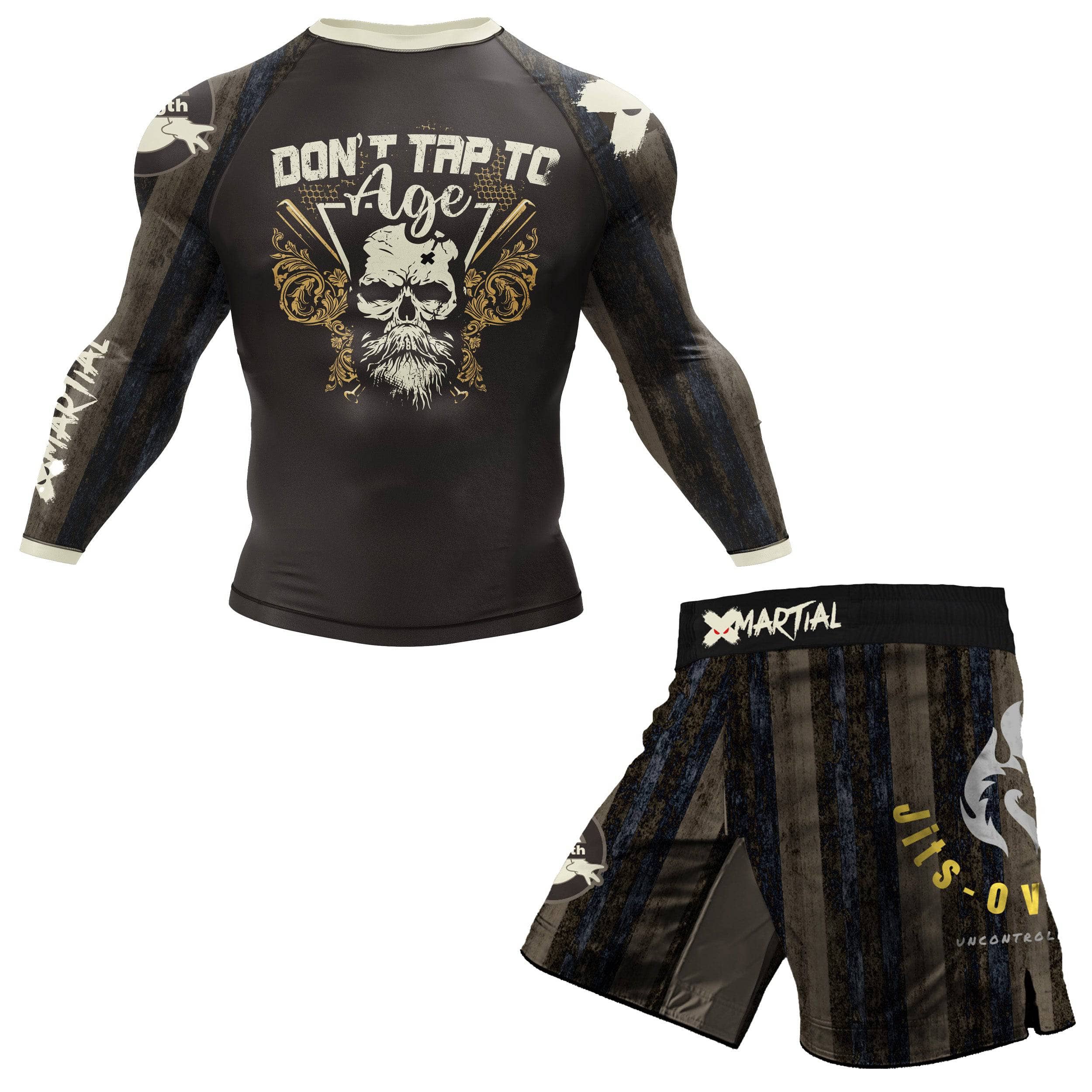 Acbjj Rash Guard Jits Over 50 BJJ Rash Guard - XMARTIAL